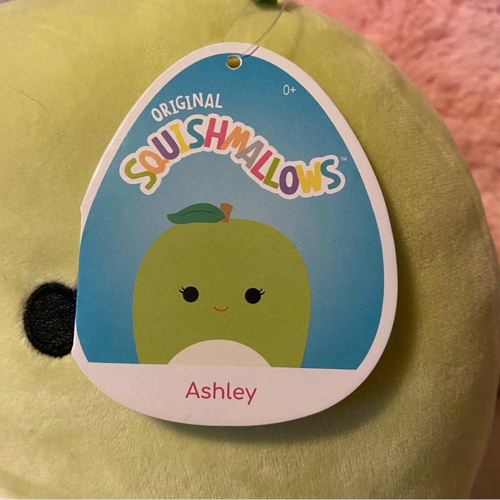 Squishmallows 8โ Ashley Green Apple Fruit Squishmallow ๐ - Picture 2 of 2